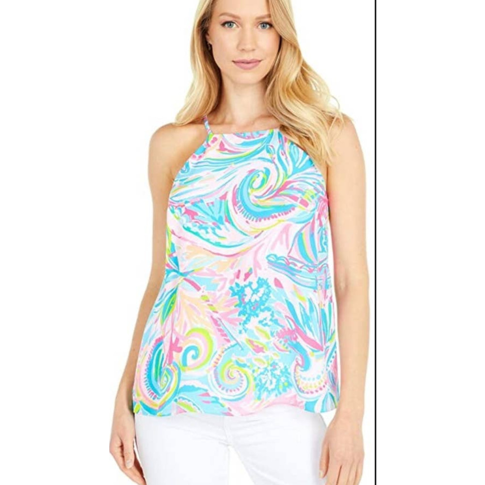 NWT Lilly Pulitzer Rae silk top size small